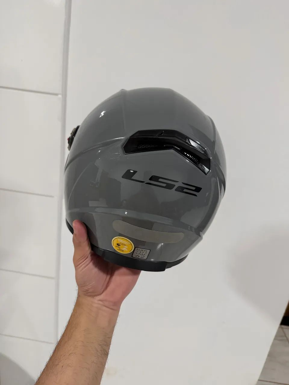 Capacete LS2 Cinza  - Foto 2