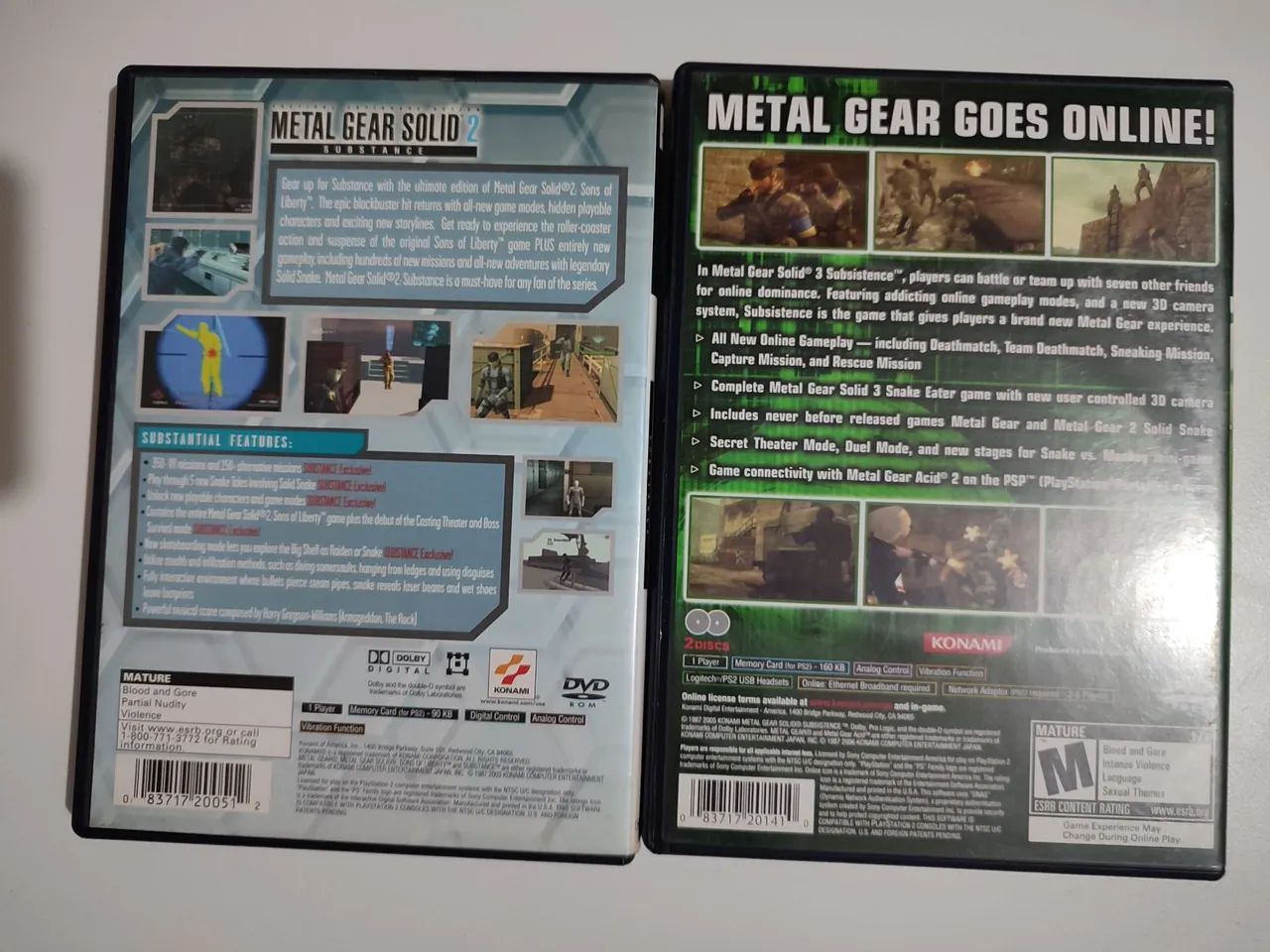 Jogos Playstation 2 Metal Gear Solid 2 Substance 3 Subsistence Edições Especiais - Foto 2
