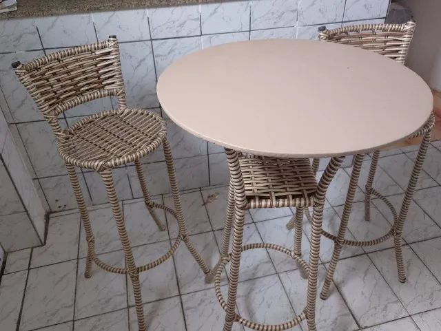 Mesa banquetas 