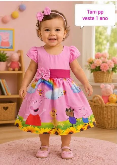 Vendo lote de vestidos infantis 2