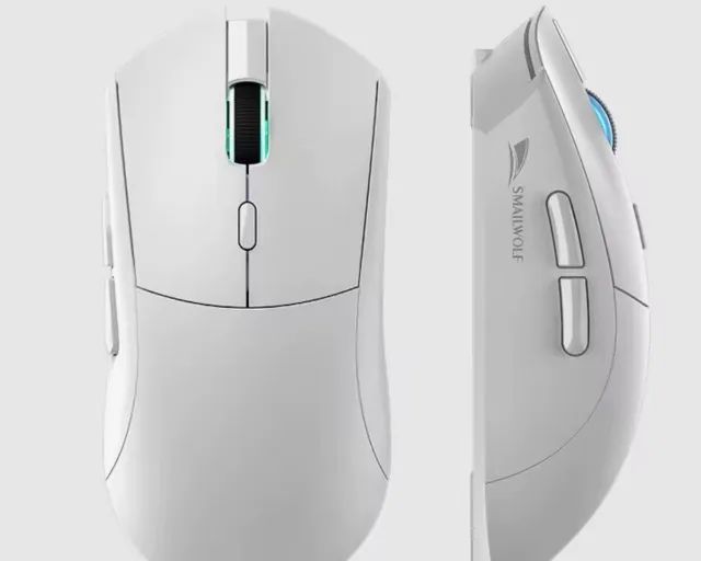 Mouse rs7 smailwolf sem fio tri mode. Sensor paw 3311. Ótimo para fps 