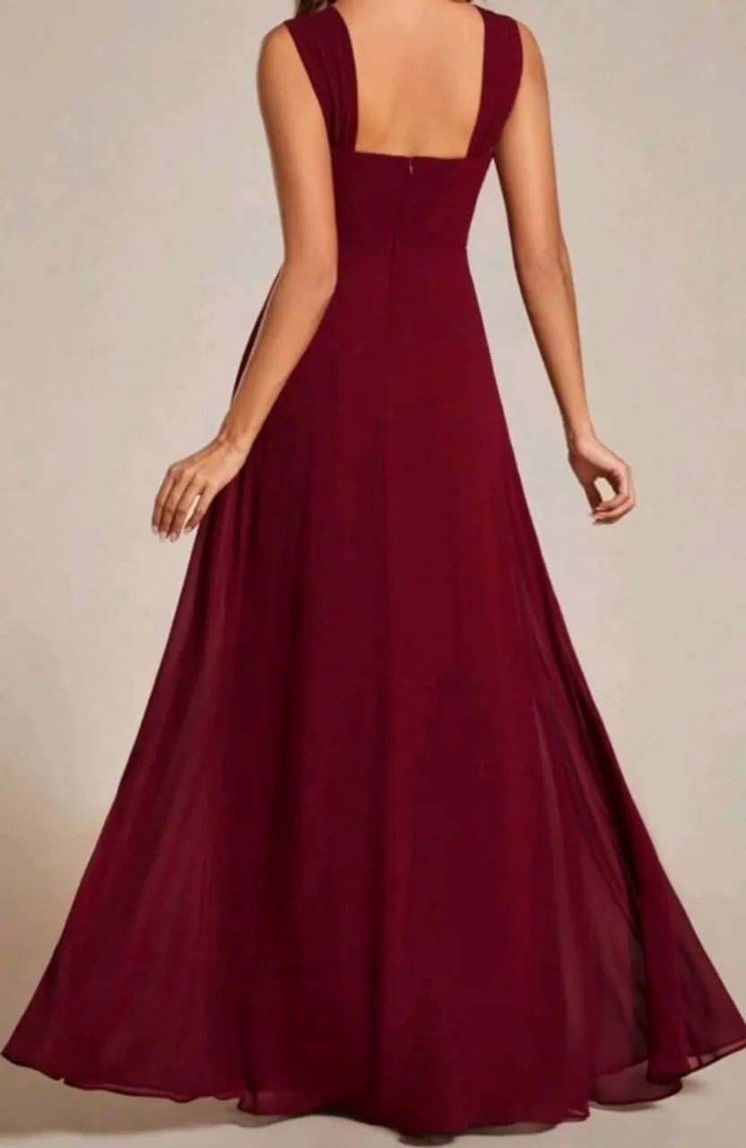 Vestido vinho para festas. - Foto 4
