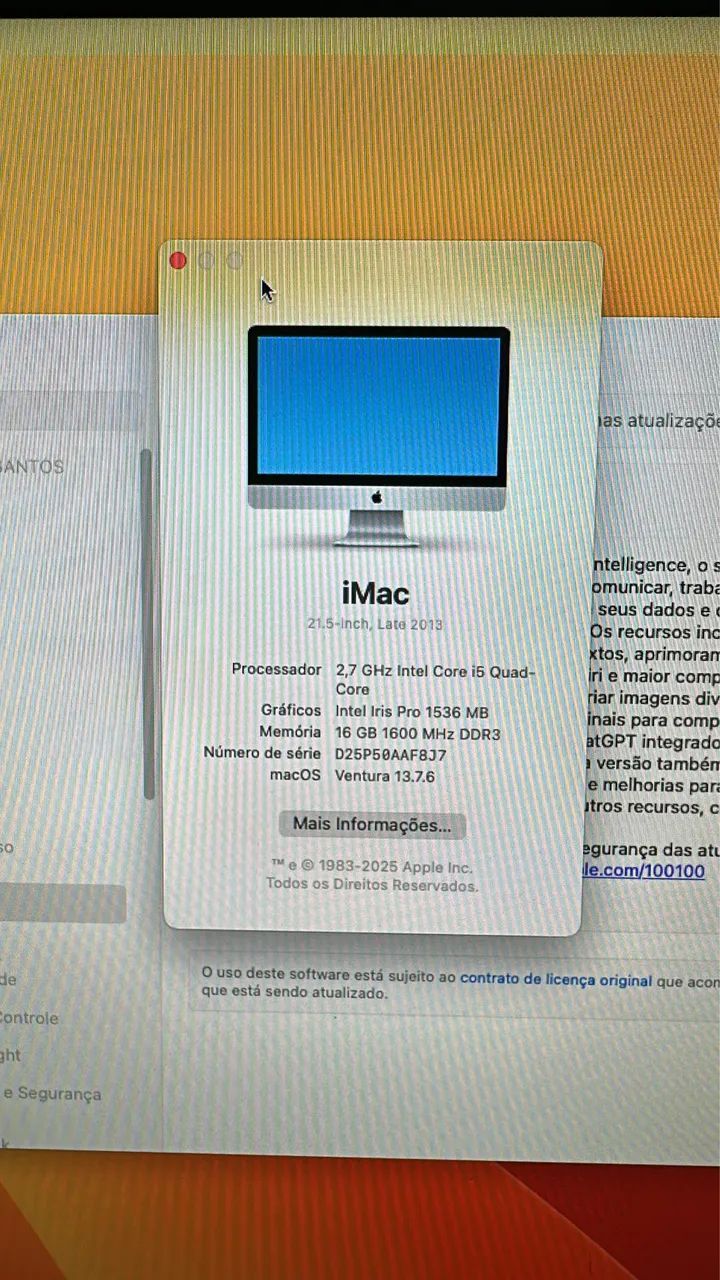 iMac 21.5? Late 2013 - Intel Core i5 - 16GB RAM - macOS Ventura - Foto 4