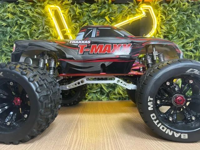 Traxxas T-Maxx 3.3 TSM Nitro 95% em alumínios - Foto 2