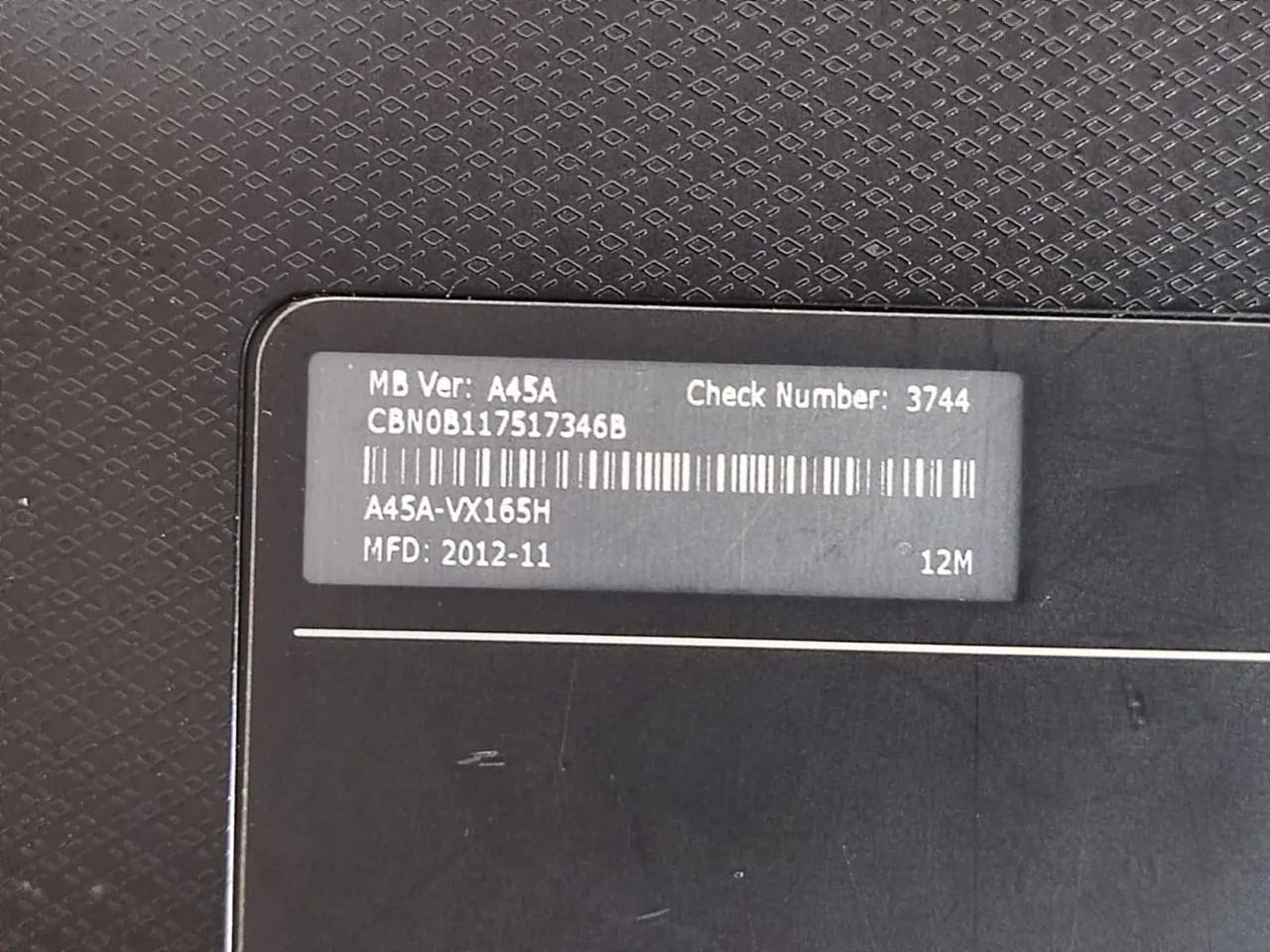 Notebook ASUS  Modelo A45A- VX165H - Foto 4