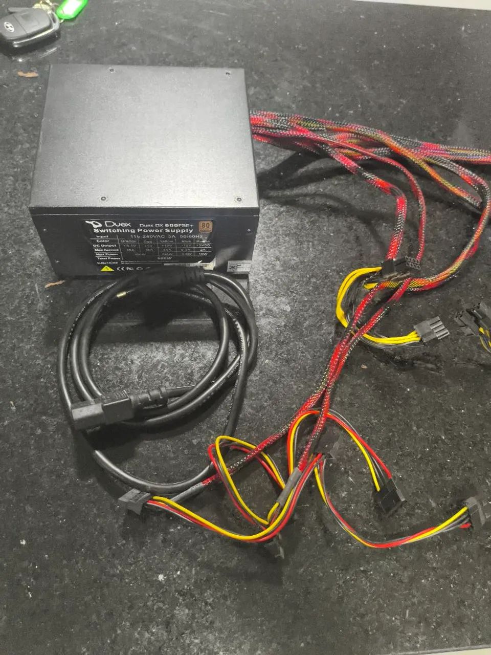Fonte Duex 600W 80 Plus Bronze Liberado para o desapego- Funcionando Perfeitamente - Foto 2