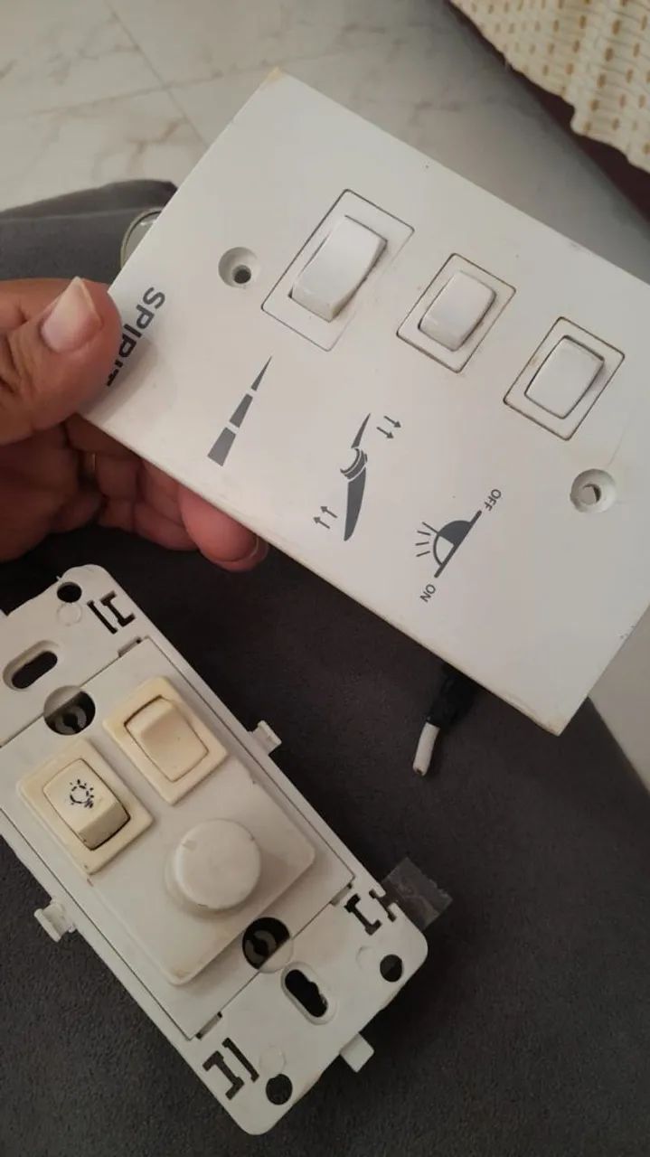 Ventilador de teto branco com 2 pas - Foto 2