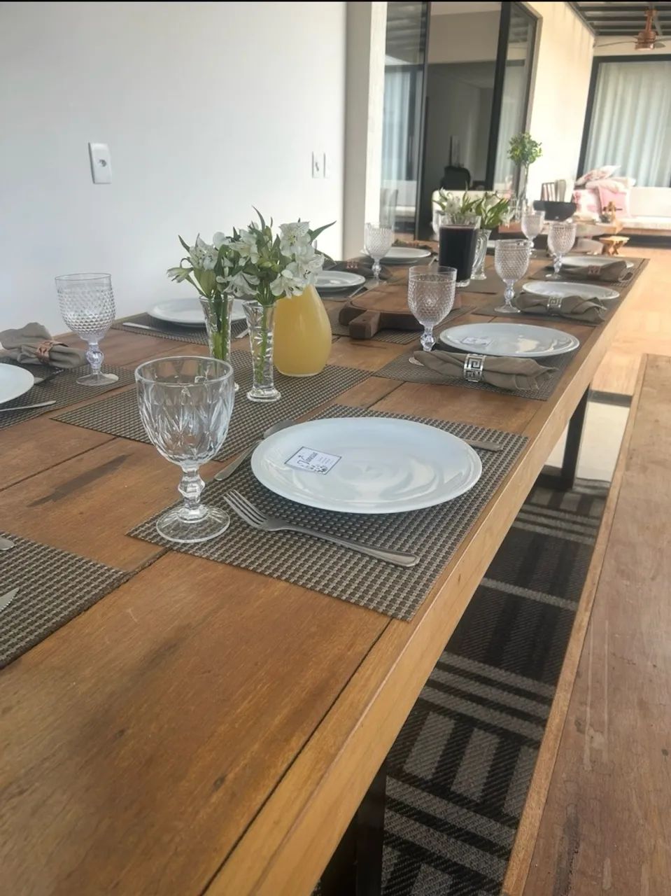 Mesa de madeira de demolição  - Foto 4