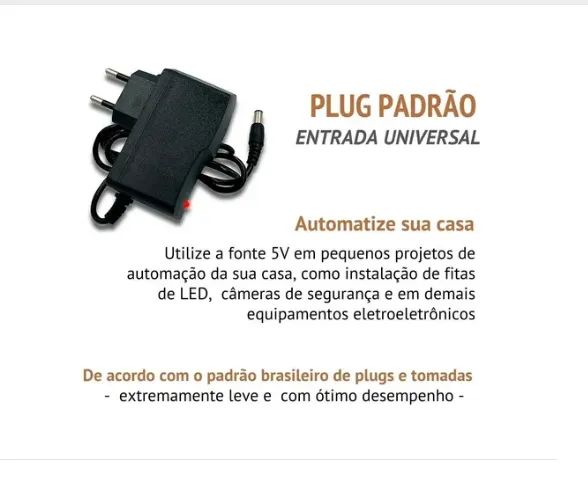 FONTE DE ALIMENTAÇÃO 5V 2A LE-0180 - Foto 2