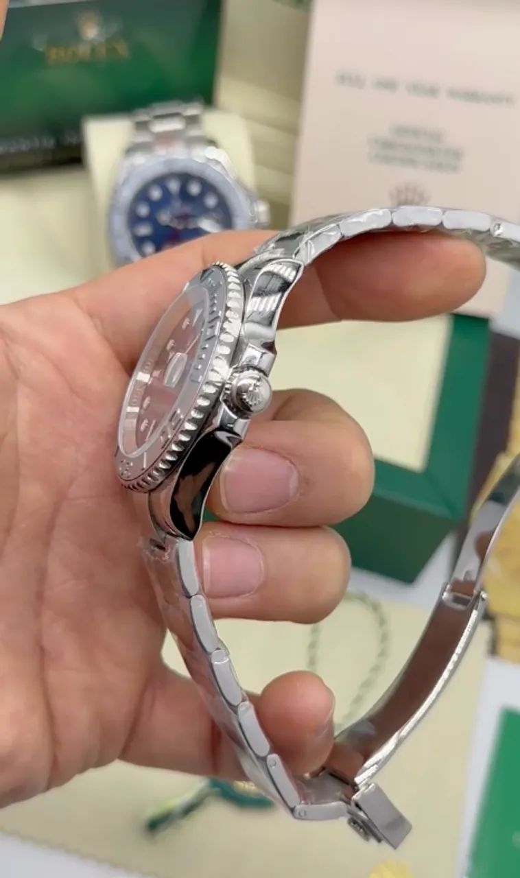 Rolex Yatch Master Azul de Aço - Foto 3