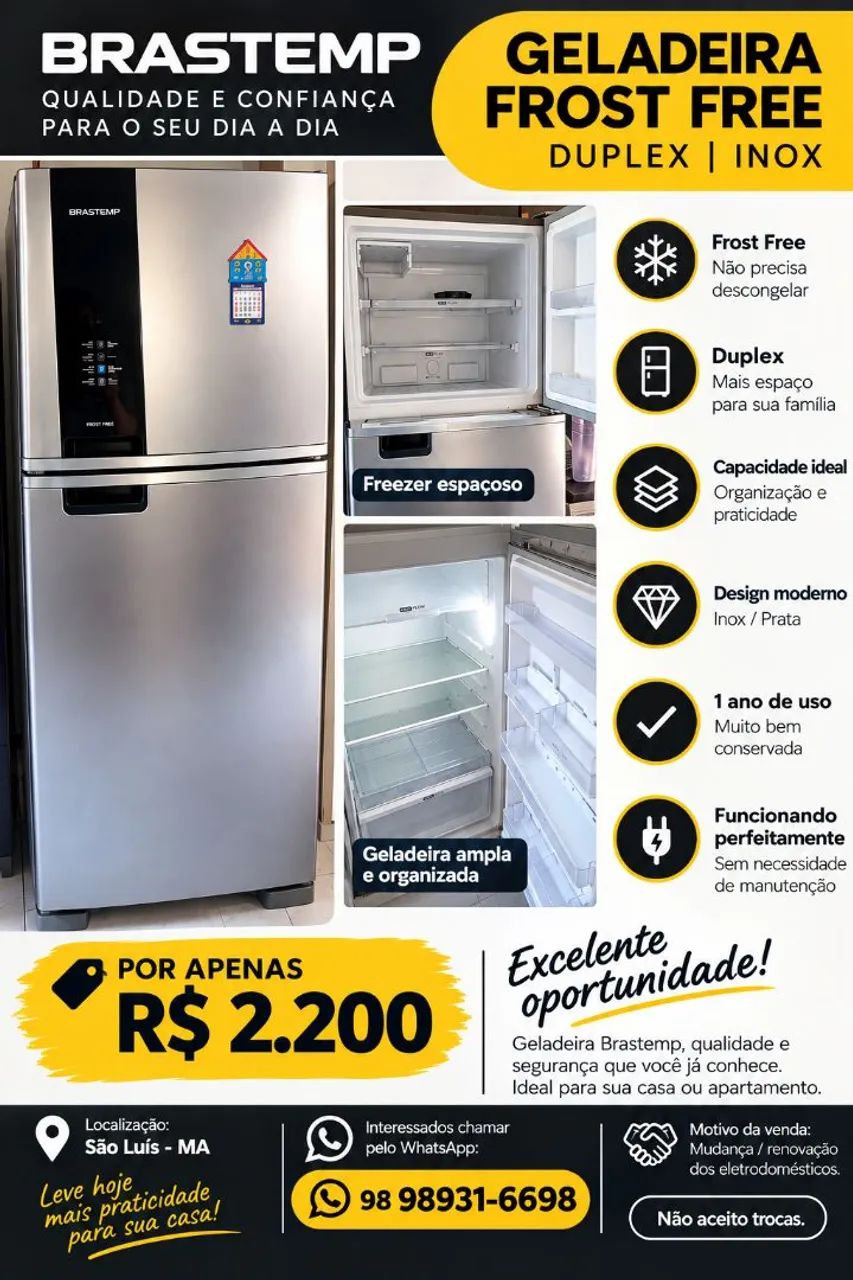 Geladeira Brastemp 