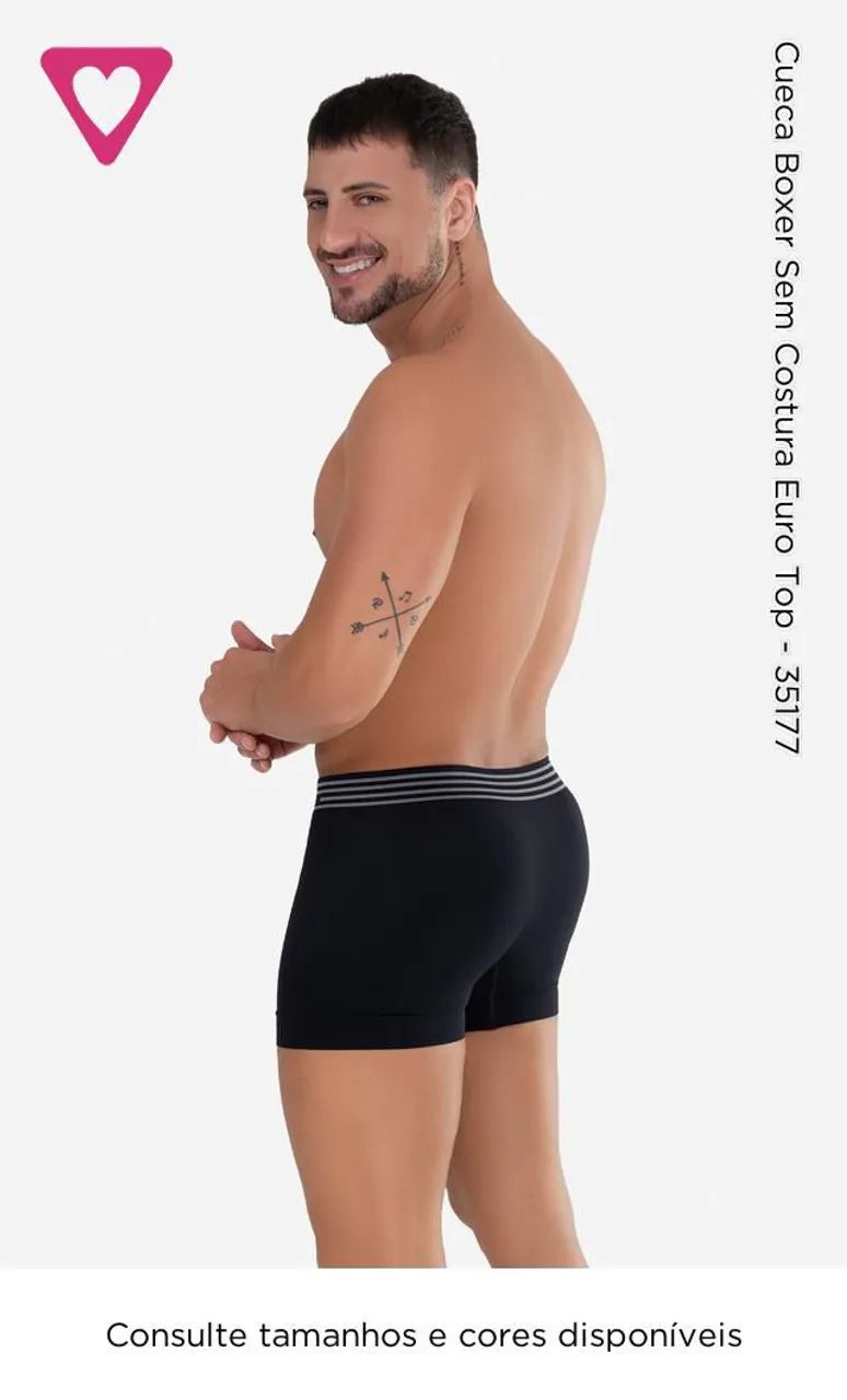 Cueca boxe microfibra   promoção !!!! - Foto 3