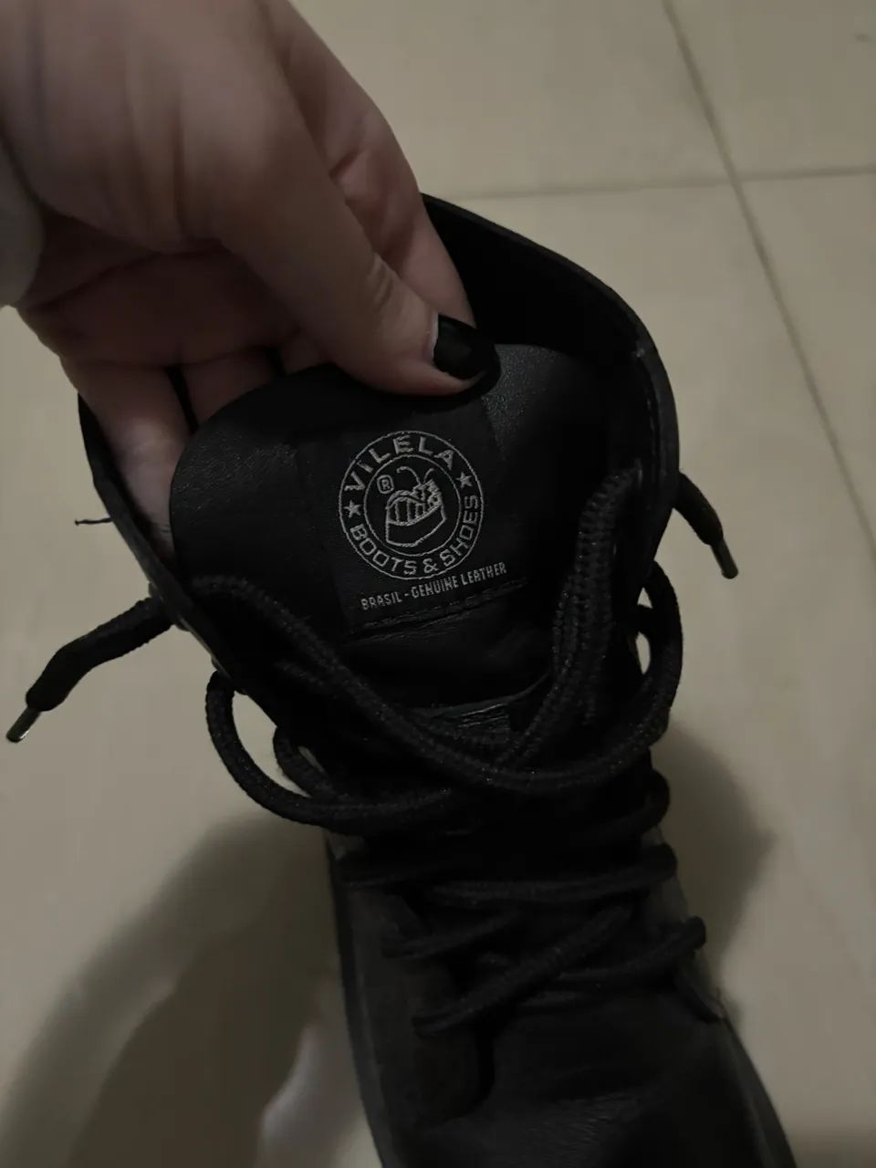Coturno Vilela Boots preto - Ref. 260A - Praticamente novo! - Foto 5