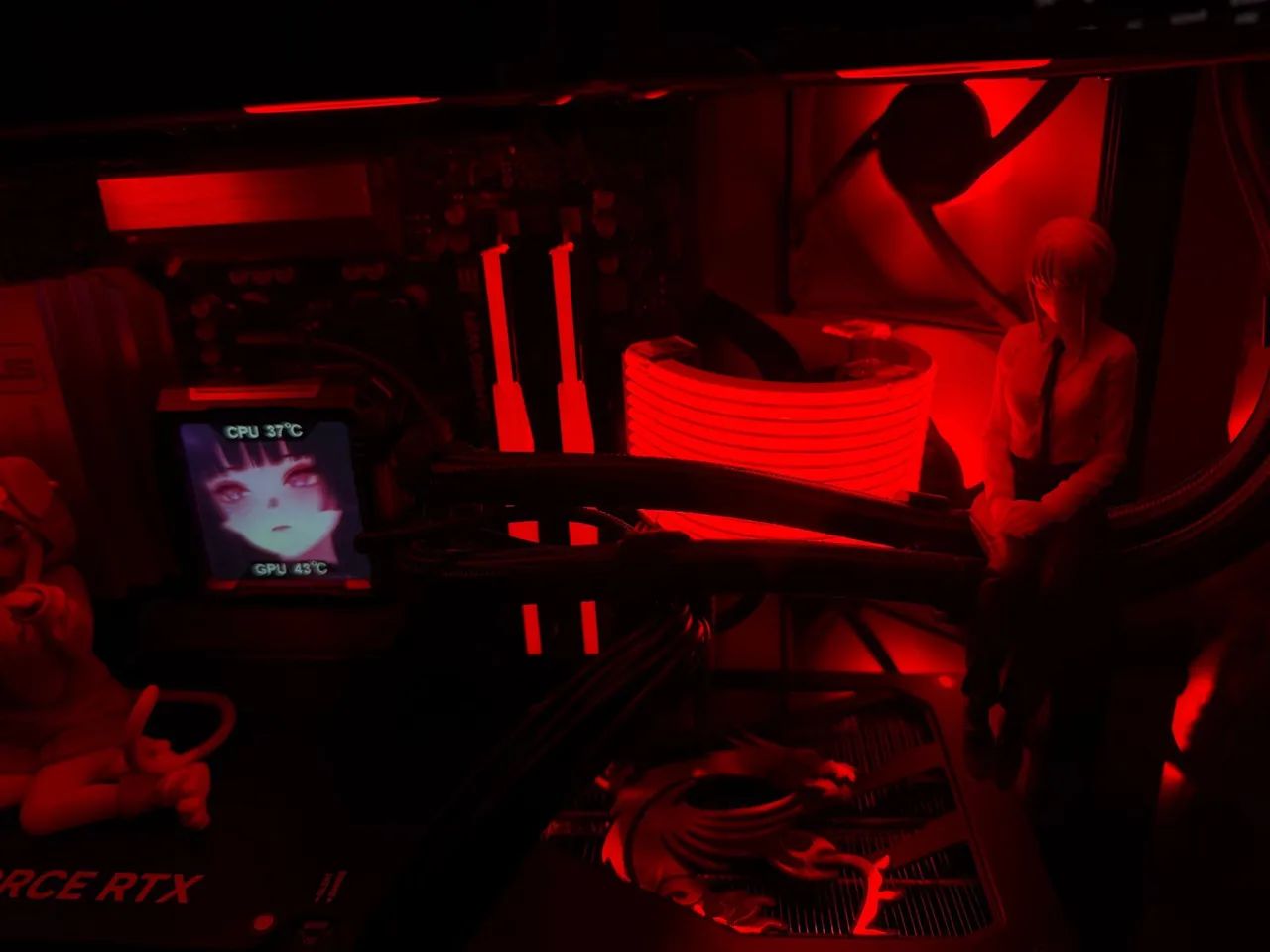 Kit Cabos Sleeved Argb para placa mãe e placa de vídeo - Foto 3