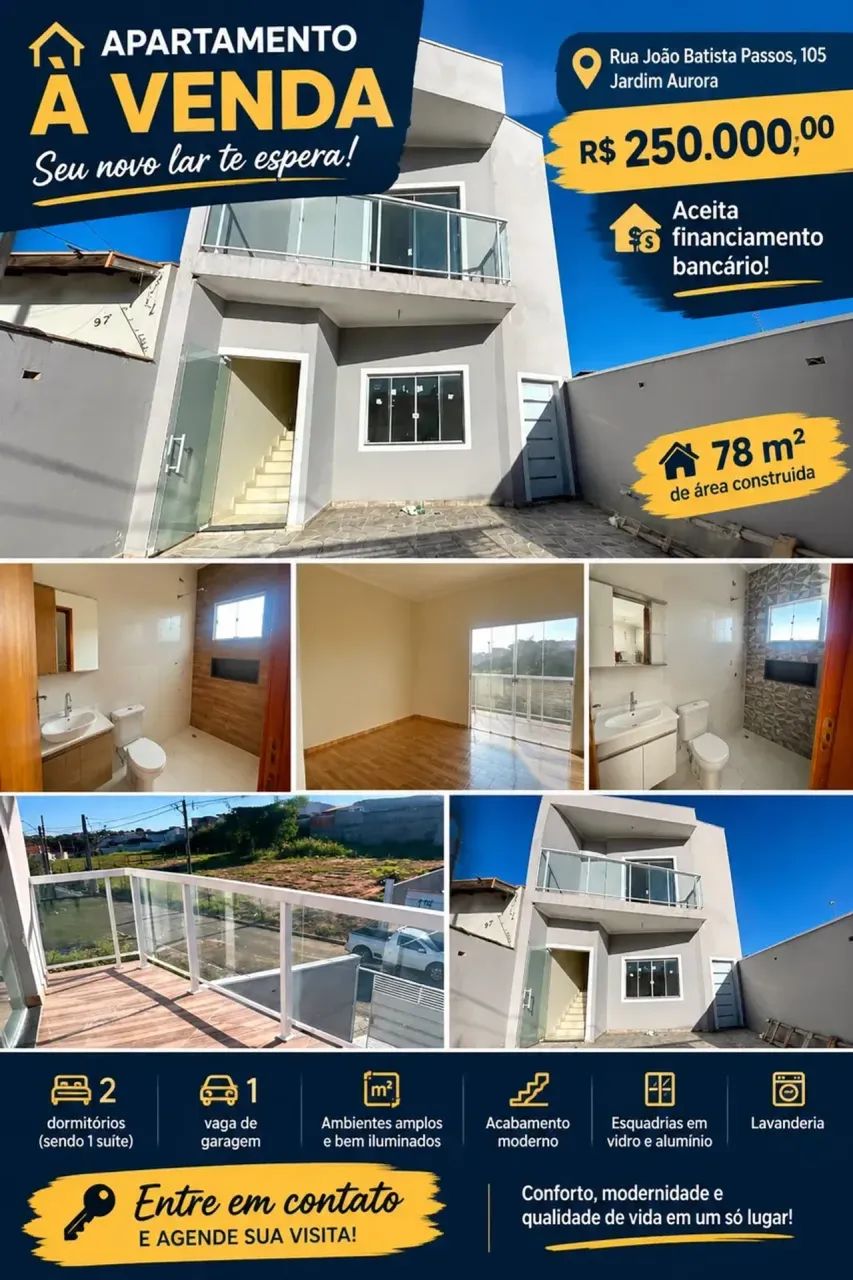 Imóvel para venda com 78 metros quadrados com 2 quartos