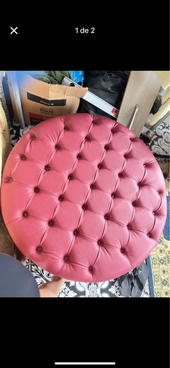 Puf rosa ótimo para casa ou lojas - Foto 3