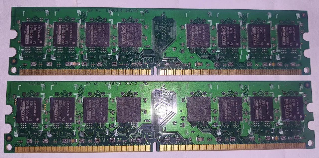 MEMÓRIA RAM DDR2 2X1GB  - Foto 2