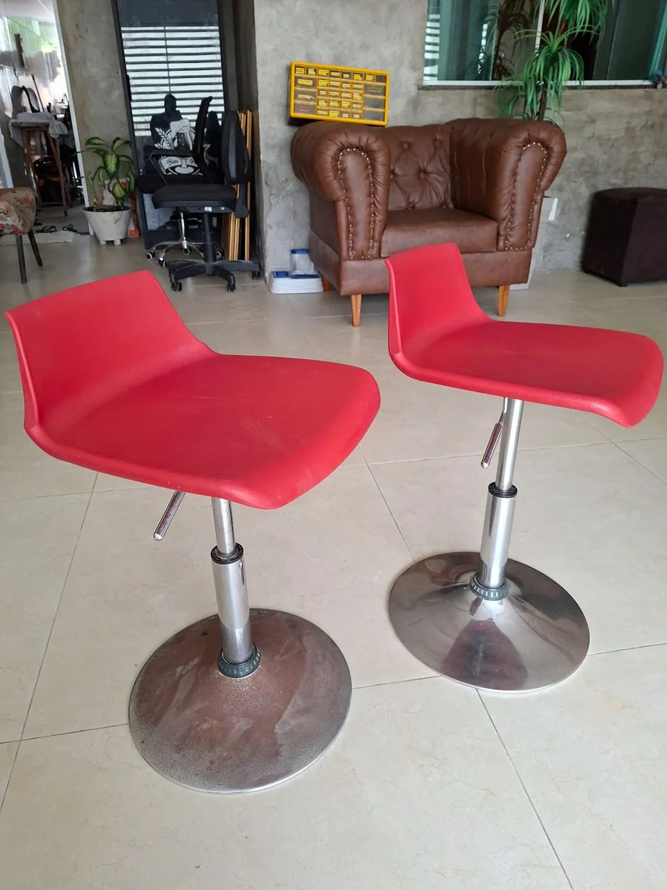Par de banquetas pistão a gás  - Foto 3