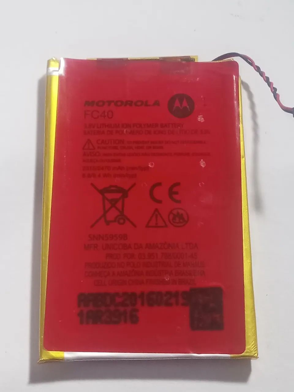 Bateria celular Motorola moto G3 FC40 original 2470mAh - Foto 2