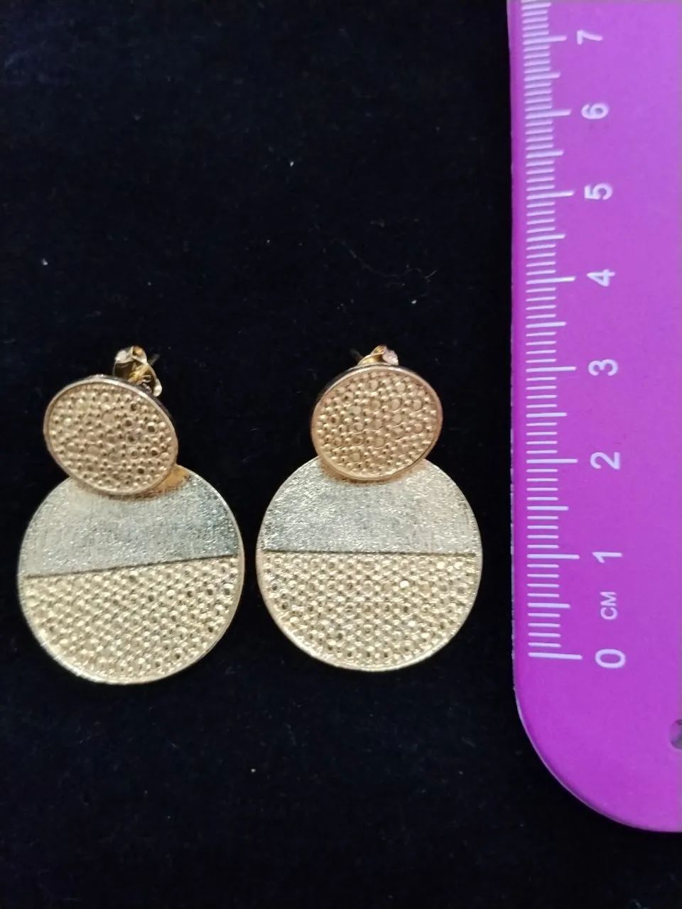 Brinco Estilo Vivara Bolas Foleado a Ouro - Foto 3