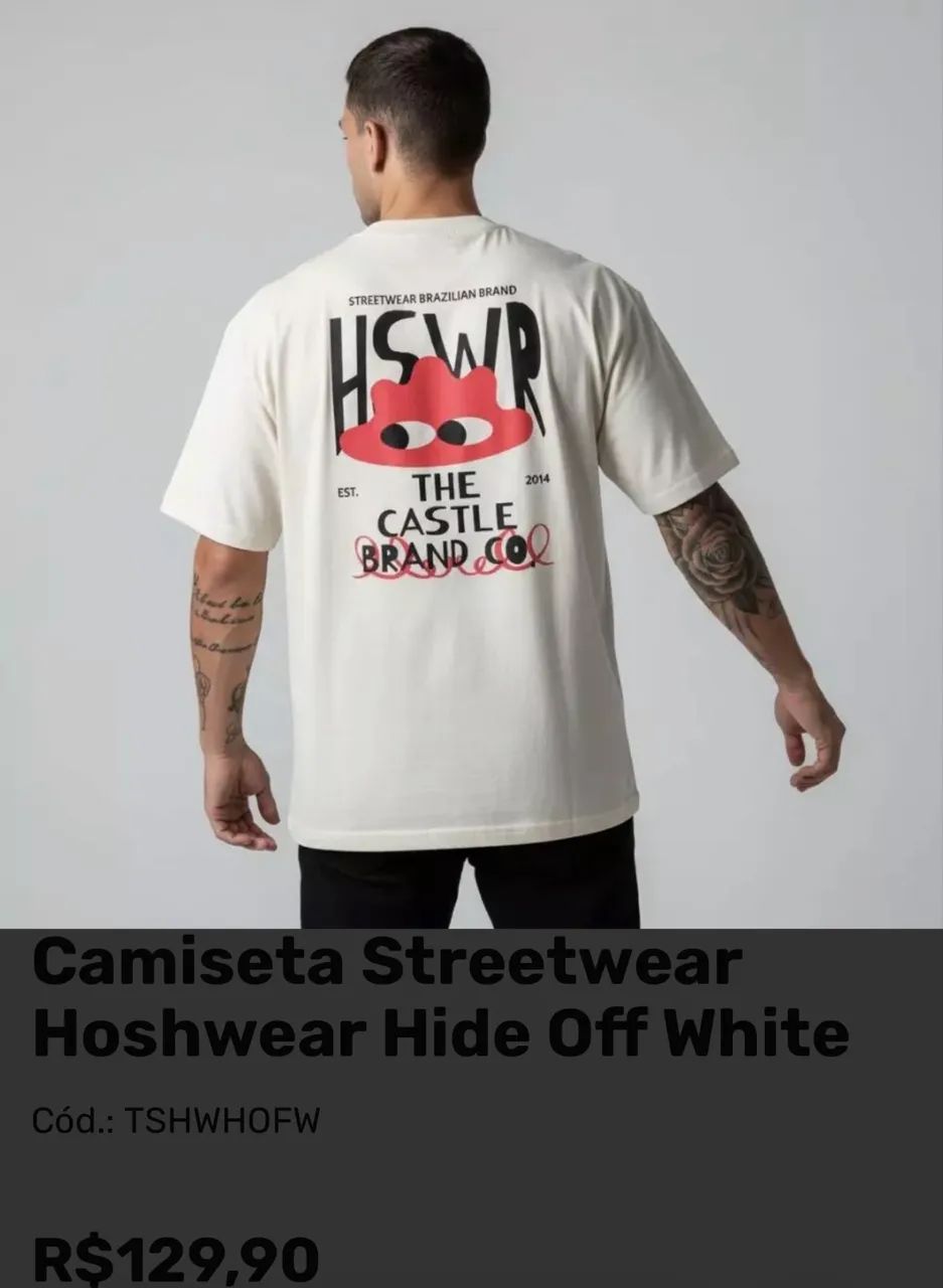 Camiseta Off White TAM G  - Foto 2