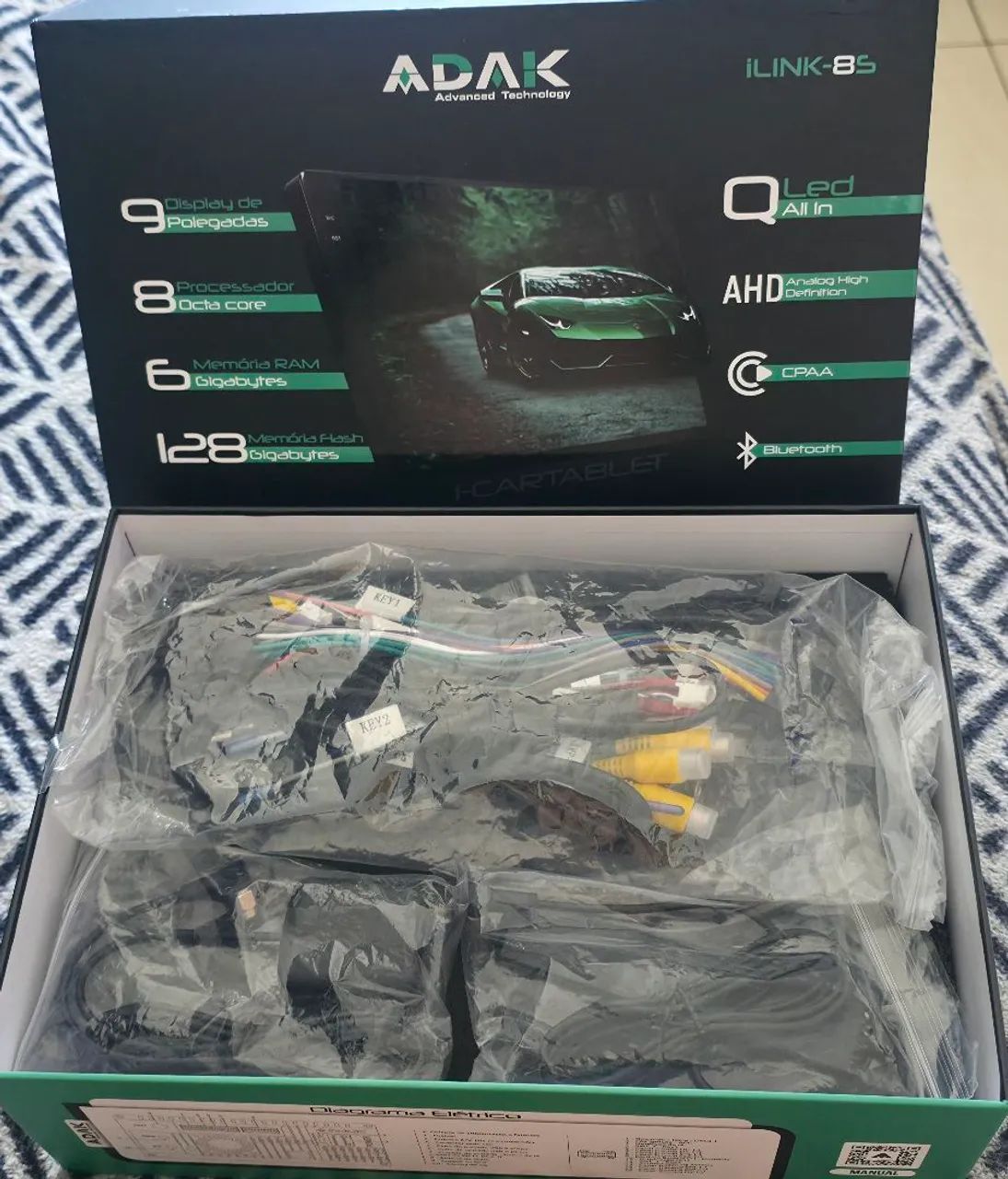 Multimídia adak de 09 polegadas 