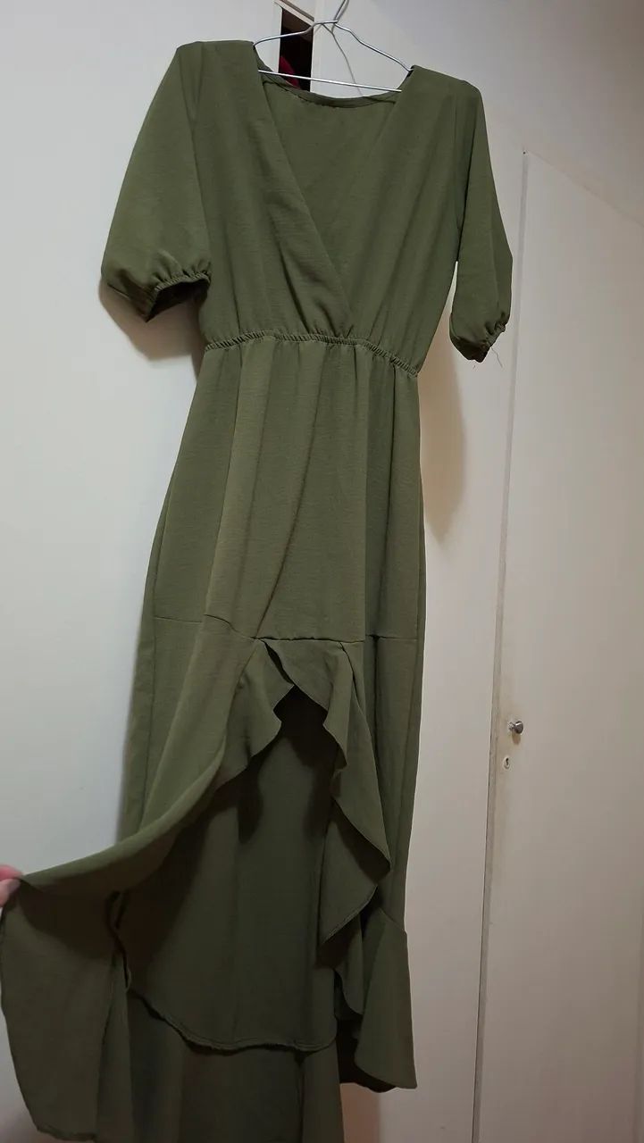 Vestido verde - tamanho único 