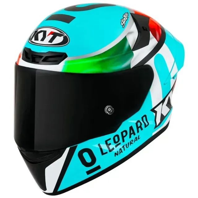 Capacete KYT TT Course Dennis Foggia Leopard - Azul - Foto 3