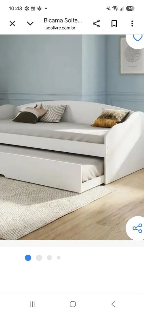 Cama solteiro estilo sofa NA CAIXA