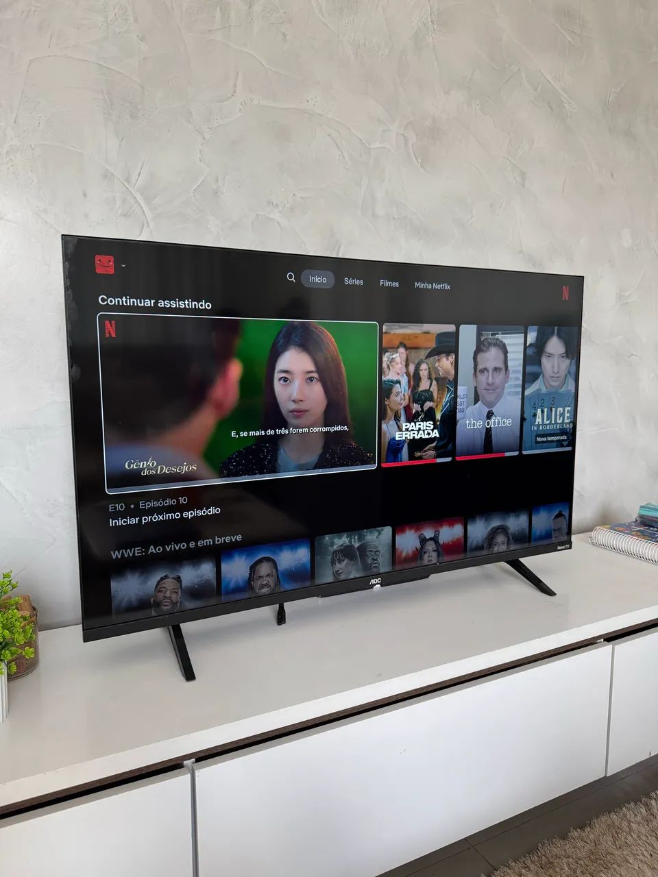 Smart TV 43 polegadas AOC DLED borda ultrafina - Foto 4