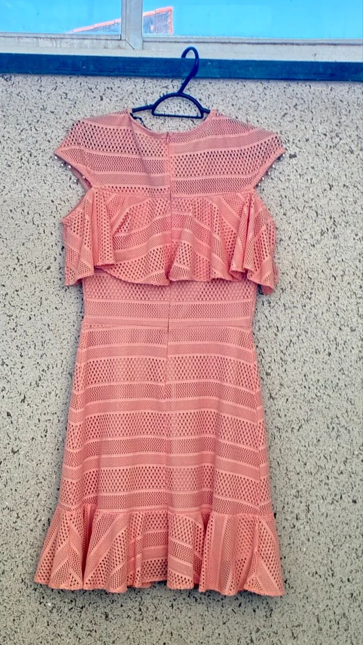 Vestido feminino rosa salmão  - Foto 2