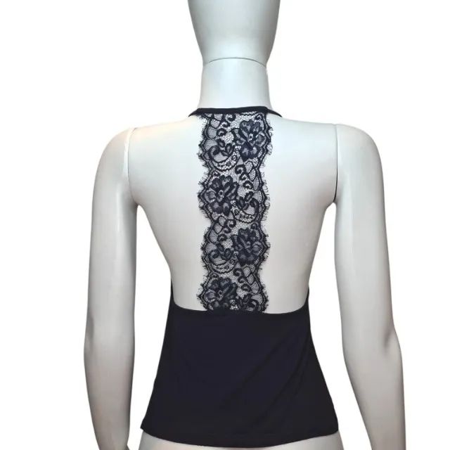Regata T-shirt com Renda roxo azulado Bluesteel - Foto 3