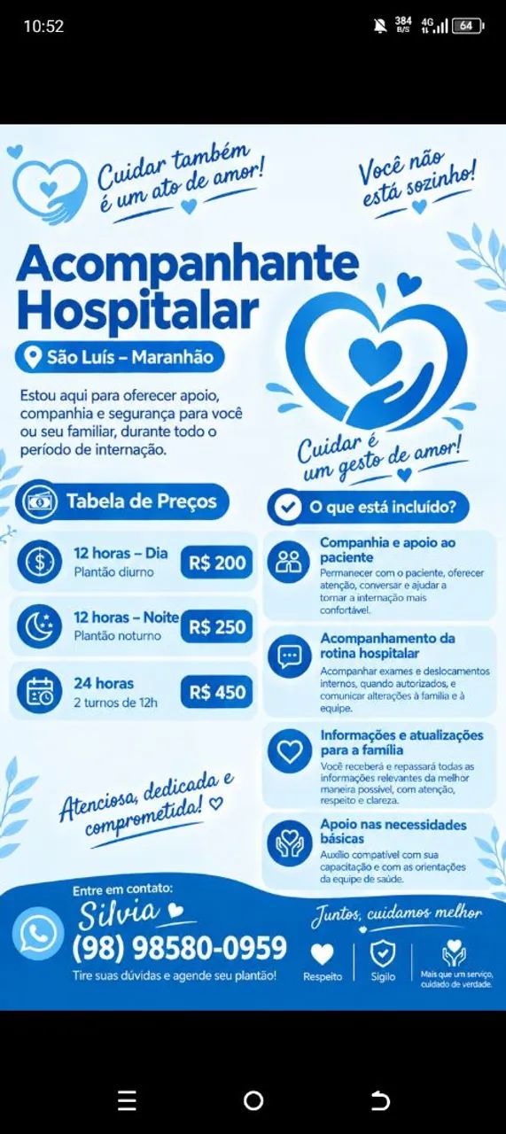 Cuidadora de idoso 