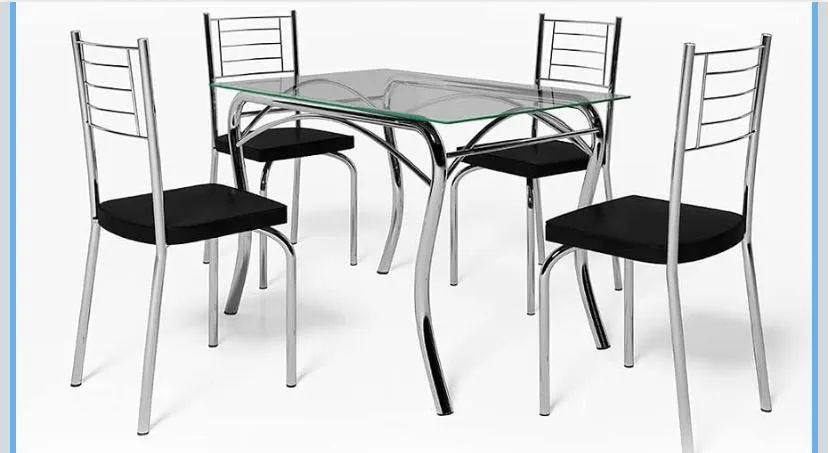 Mesa de Jantar retangular Lion Juliana com 4 cadeiras