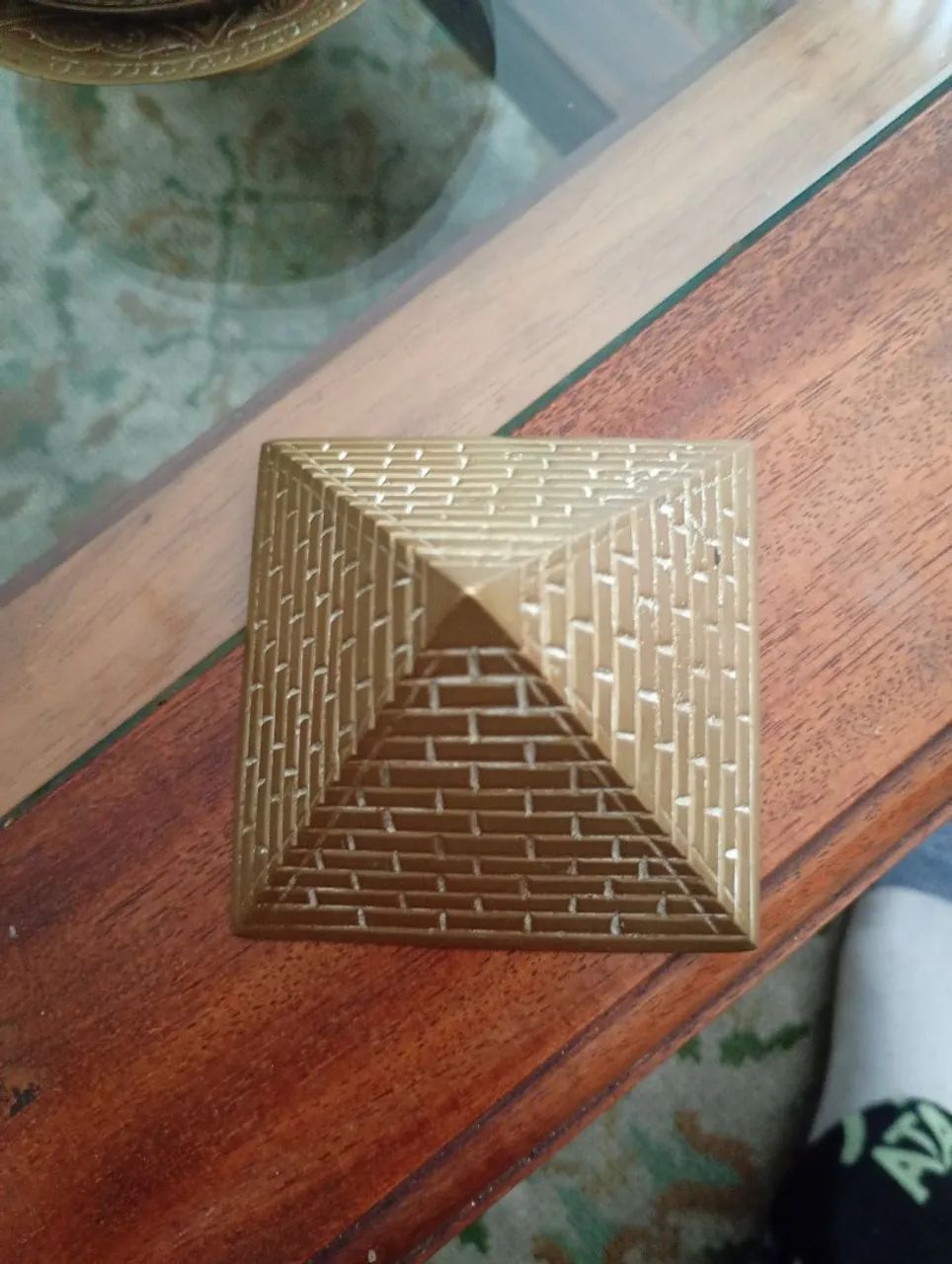 Piramide de bronze vintage  - Foto 3