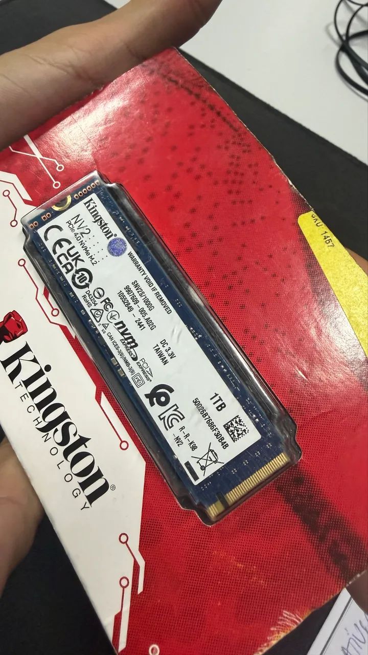 SSD Kingston NV2 1TB NVMe M.2 PCIe 4.0 - Lacrado - Armazenamento