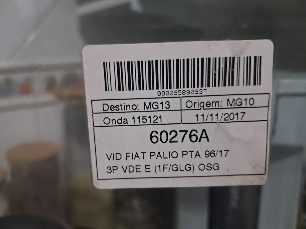 VIDRO ORIGINAL FIAT PALIO VERDE ESQ 3P. SEKURIT - Portas e Janelas