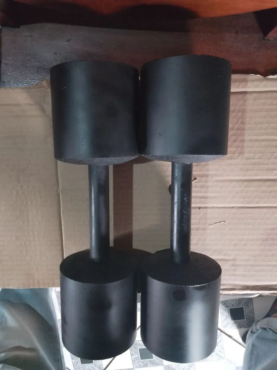 Halteres de PVC fixo 3,3kg - Foto 4
