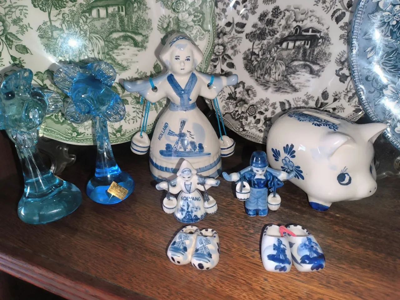 Lote decorativo souvenir porcelana pratos faiança  - Foto 2