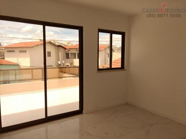 Casa duplex nova no centro do eusebio, 162 metros, 3 suítes, apenas 350 mil pra fechar - Foto 8