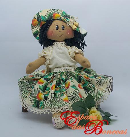 Jeanete - boneca de pano artesanal - Foto 3