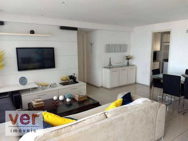 Apartamento com 3 dormitórios à venda, 137 m² por R$ 850.000,00 - Cocó - Fortaleza/CE - Foto 2