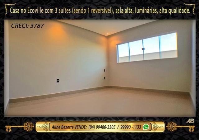 Financia, casa com 3 suítes no Ecoville, sombra, alta qualidade, venha conhecer - Foto 9