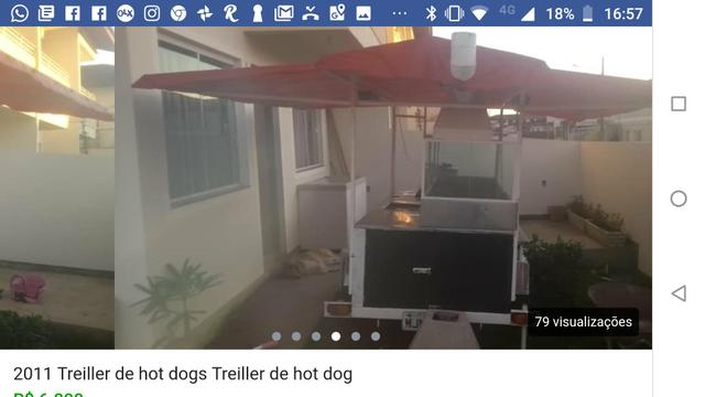Barbada 7.000 por 4.400 vendo trailer de hot dog wsts - Foto 3