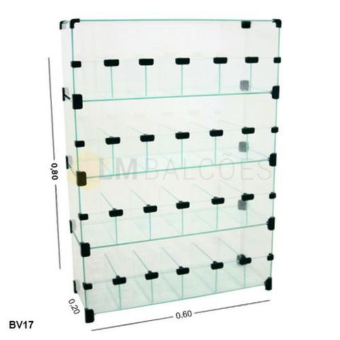Baleiro de vidro 0,80 x 0,60 x 0,20 Frete e montagem gratis