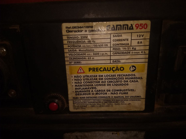 Gerador de energia gamma 950 220 V - Foto 2