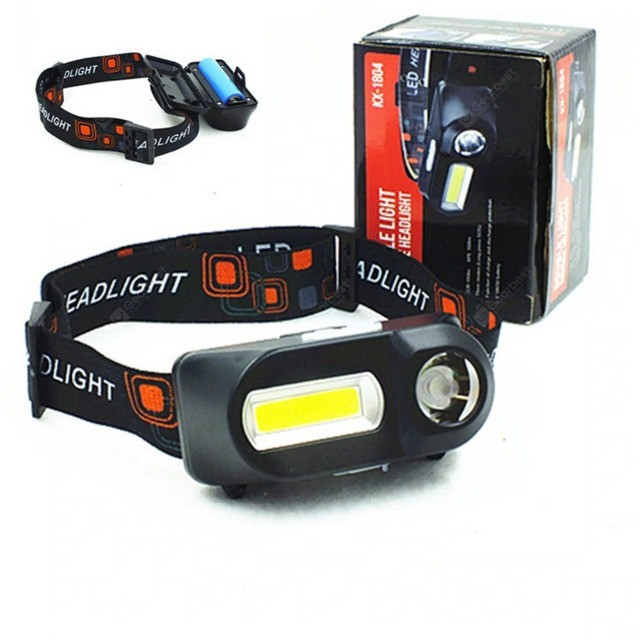 Lanterna Dupla De Cabeça Led Recarregável Preta Kx-1804 - Foto 5