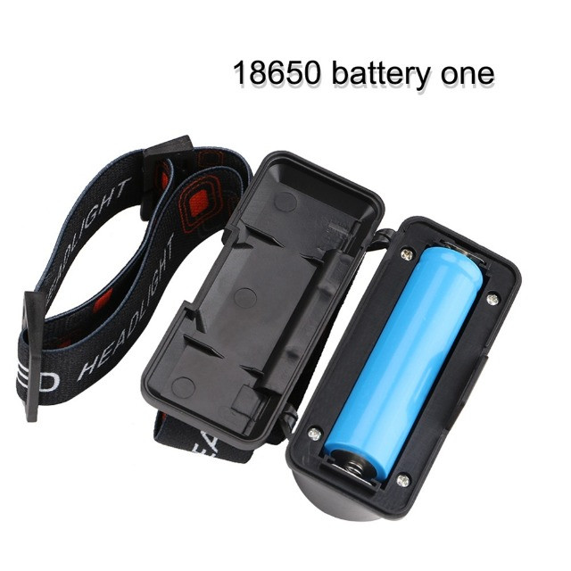 Lanterna Dupla De Cabeça Led Recarregável Preta Kx-1804