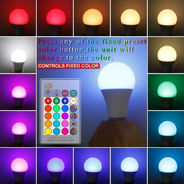 Lampada Bolinha RGB com Controle