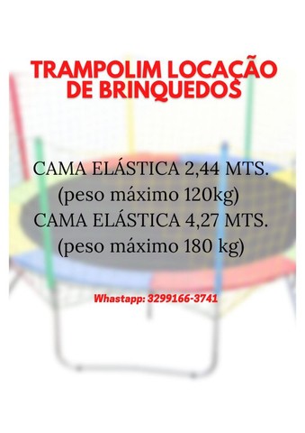 Aluguel pula pula 2 ,44mts